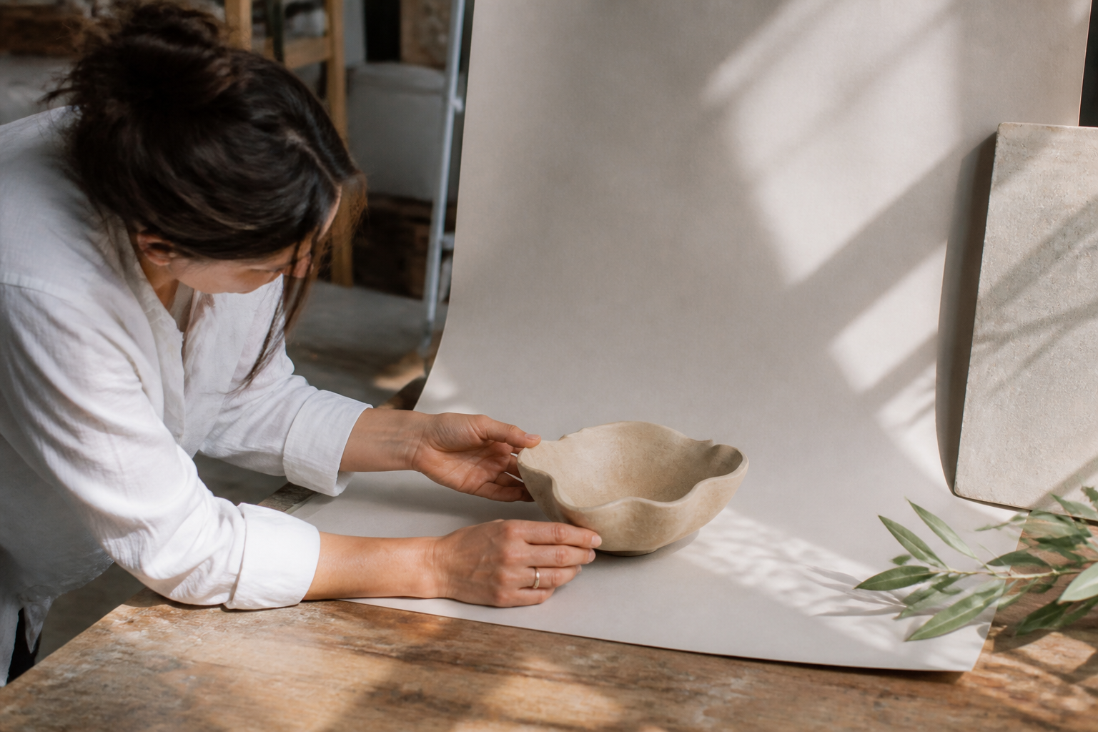 Mise en scène d'un objet en studio